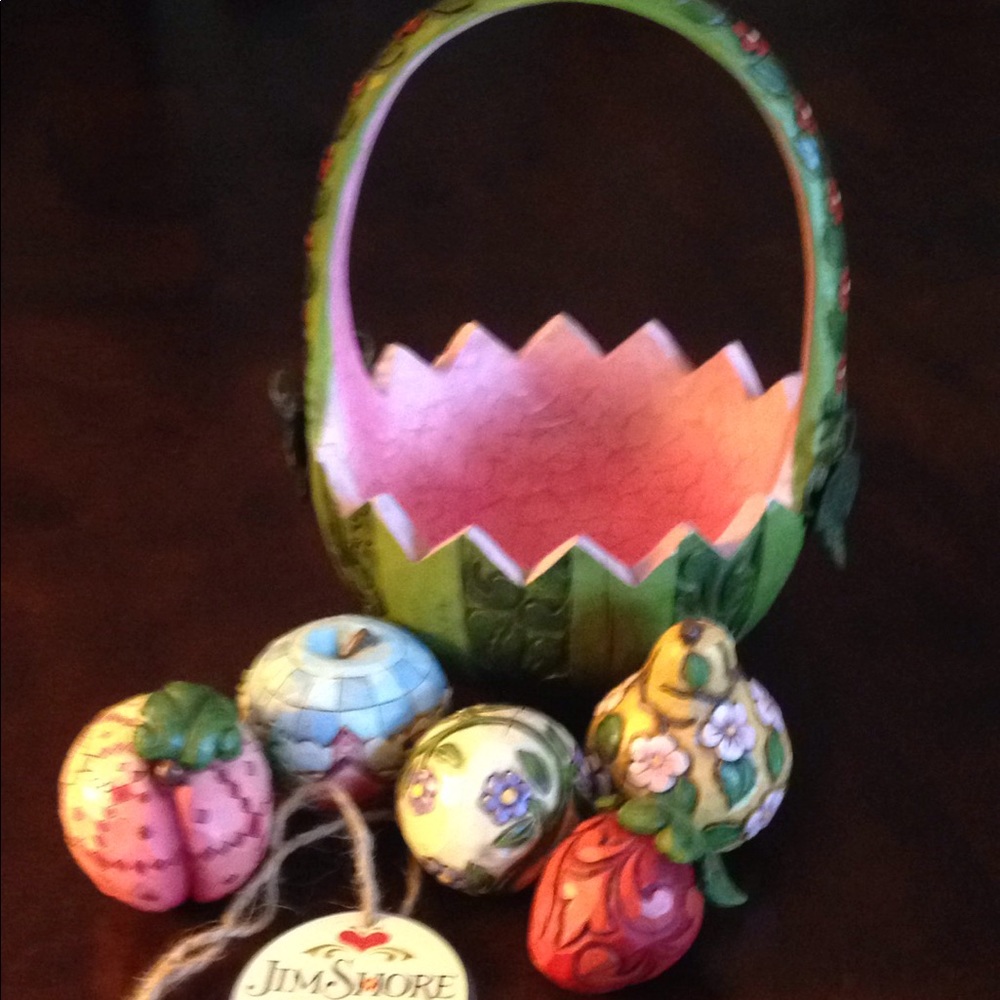 Jim Shore Heartwood Creek Summer Basket